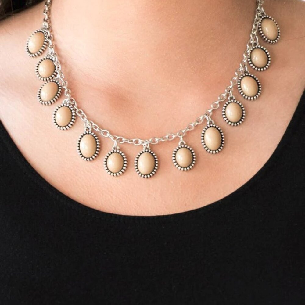 Paparazzi Jewelry Accessories - Make Some ROAM! - Brown Necklaces - Vintage